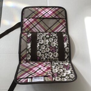 Thirty One organizing pocket book with tie back in flowered background